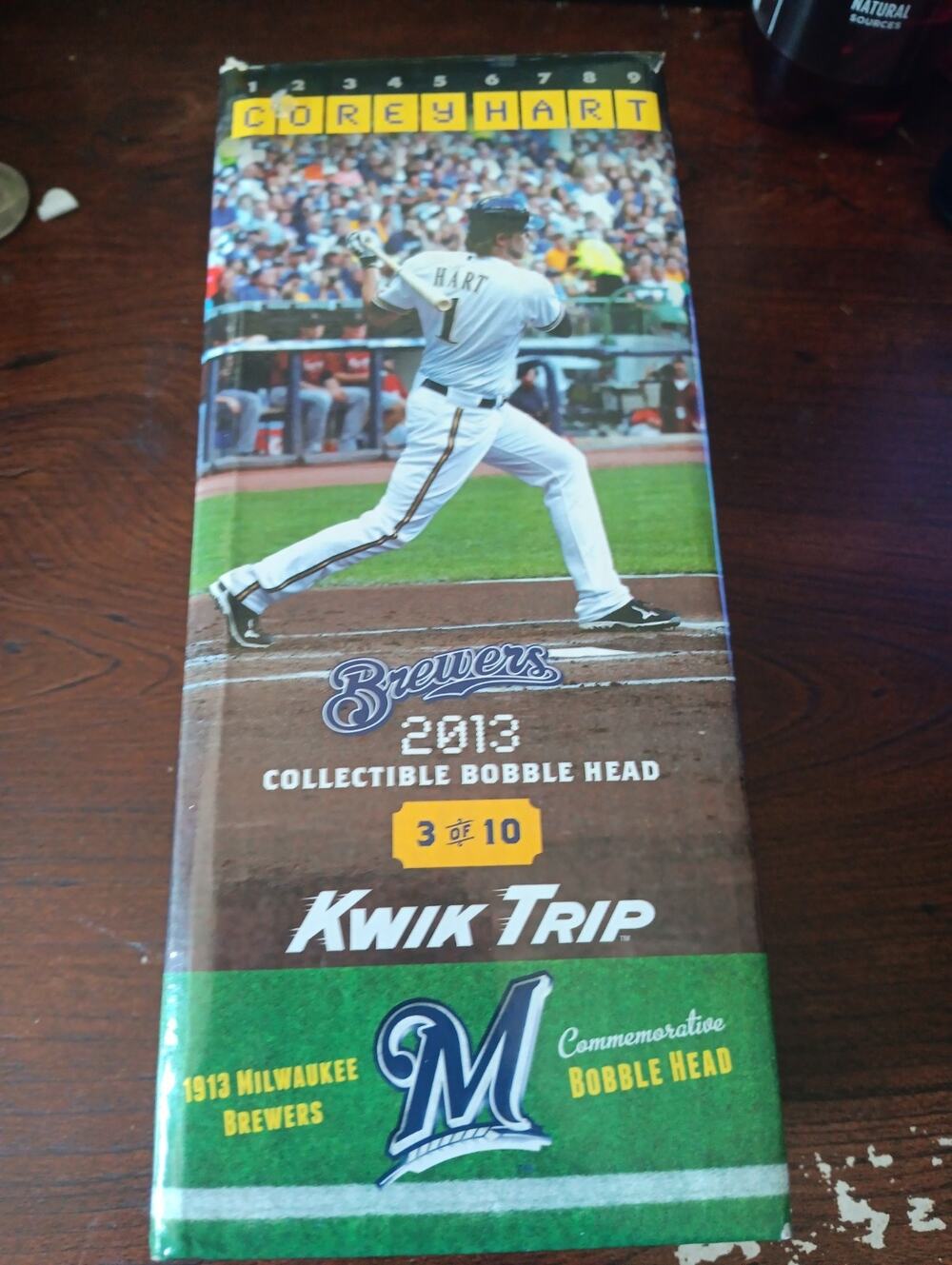 Corey Hart Bobblehead Milwaukee Brewers 1913 Throwback SGA Promo 2013 New NIB